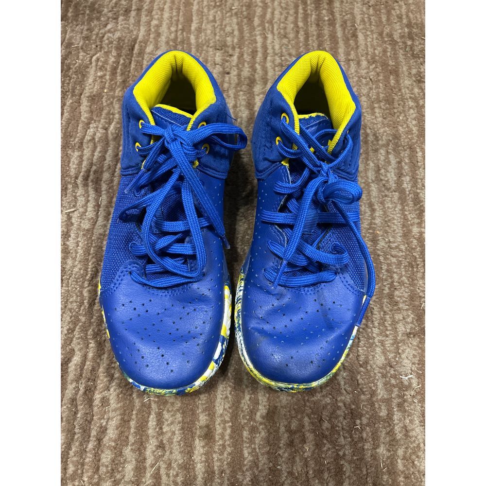 Under Armor Jet '21 Unisex Basketball Shoes,‎ Size 3.5Y Yellow/blue